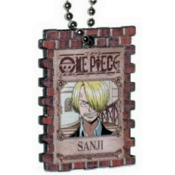 One Piece Wanted Portrait Sanji Charm Keychain