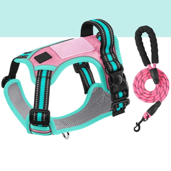 Outdoor Dog Leash Set Multi-Color Explosion-Proof Breathable Pet Walking Gear