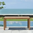 thumbnail image 2 of Amazonia Oceanfront 7-Piece Teak Wood 100% FSC Rectangular Patio Dining Set, 2 of 10