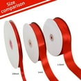 thumbnail image 3 of TONIFUL 1 Inch x 100yds Red Satin Ribbon Wide Solid Fabric Ribbons Roll for Valentine's Day Gift Wrapping Invitation Floral Bouquets Hair Crafts Sewing Wedding Popsicles New Year Eve Party Decoration, 3 of 6
