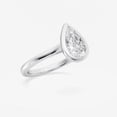 thumbnail image 2 of Ariana Jewel 1.5Ct Pear Cut White Diamond Ring - 14k White Gold Plated Ring for Her - Anniversary Solitaire Ring for Women's - Classic Engagement Bezel Set Ring for Women's - Party Wear Ring, 2 of 2