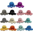 thumbnail image 3 of Jouets en Peluche Pieuvre Mignons, Poupée Pieuvre Réversible Double Face, Poupée Animal en Peluche Pieuvre Douce et Réversible, Cadeaux de Jouets Créatifs pour Enfants, Famille, Amis Rose Foncé Rose Pâle, 3 of 7