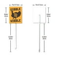 thumbnail image 5 of Eveokoki Yard Sign with Stakes Gobble Till You Wobble Lawn Sign Colorful Lawn Patio Yard Decorations for Holiday Party Home Lawn Pathway Walkway Decorations Supplies, 21.6", 5 of 5