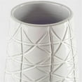 thumbnail image 5 of Maklaine Contemporary Large Gray Ceramic Dark Base White Vase, 5 of 7