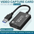 thumbnail image 2 of Carte de Capture Vidéo 4K HDMI-Compatible vers USB 3.0 pour Jeux OBS, Diffusion en Direct, Entrée Micro, pour Diffusion PS5, Xbox, DSLR, PS4, Caméra, OBS, 2 of 11