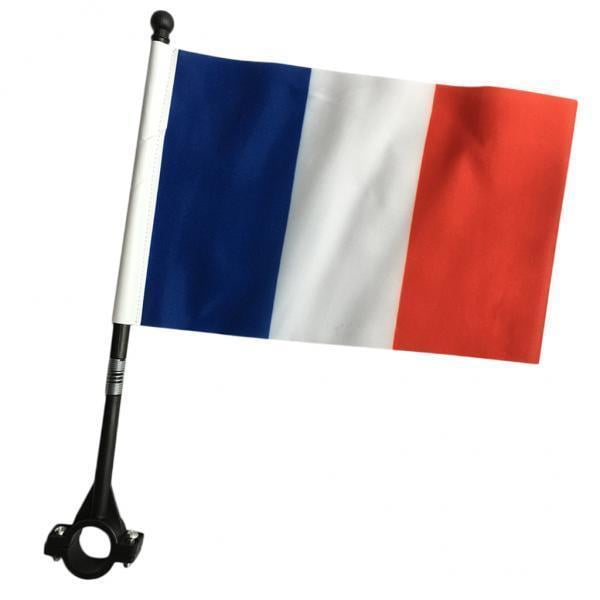 Bandera de Seguridad para Bicicleta Sunnimix Manillar de EE. UU. Alemán Francés 5,5x8 Pulgadas