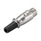 thumbnail image 3 of Adaptador de conector hembra XLR de 3 pines de 5 piezas, conector de enchufe de cable de micrÃ³fono, conector de audio de micrÃ³fono, tono plateado Unique Bargains micrÃ³fonos de videojuegos, 3 of 4