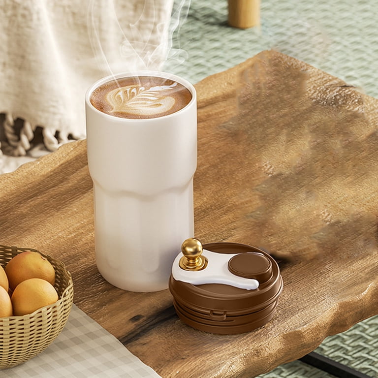 Ikohbadg Stainless Steel Insulated Coffee Mug for Travel Portable Car Cup  Holder Mug with Temperature Display Fashionable Reusable Coffee Mug for  Students - Walmart.com