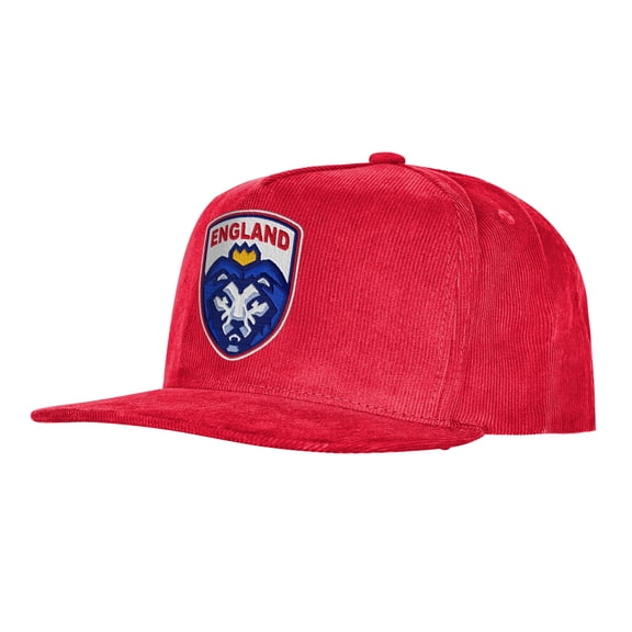 Men's Outerstuff  Red England National Team FIFA World Cup 2026 Corduroy Snapback Hat