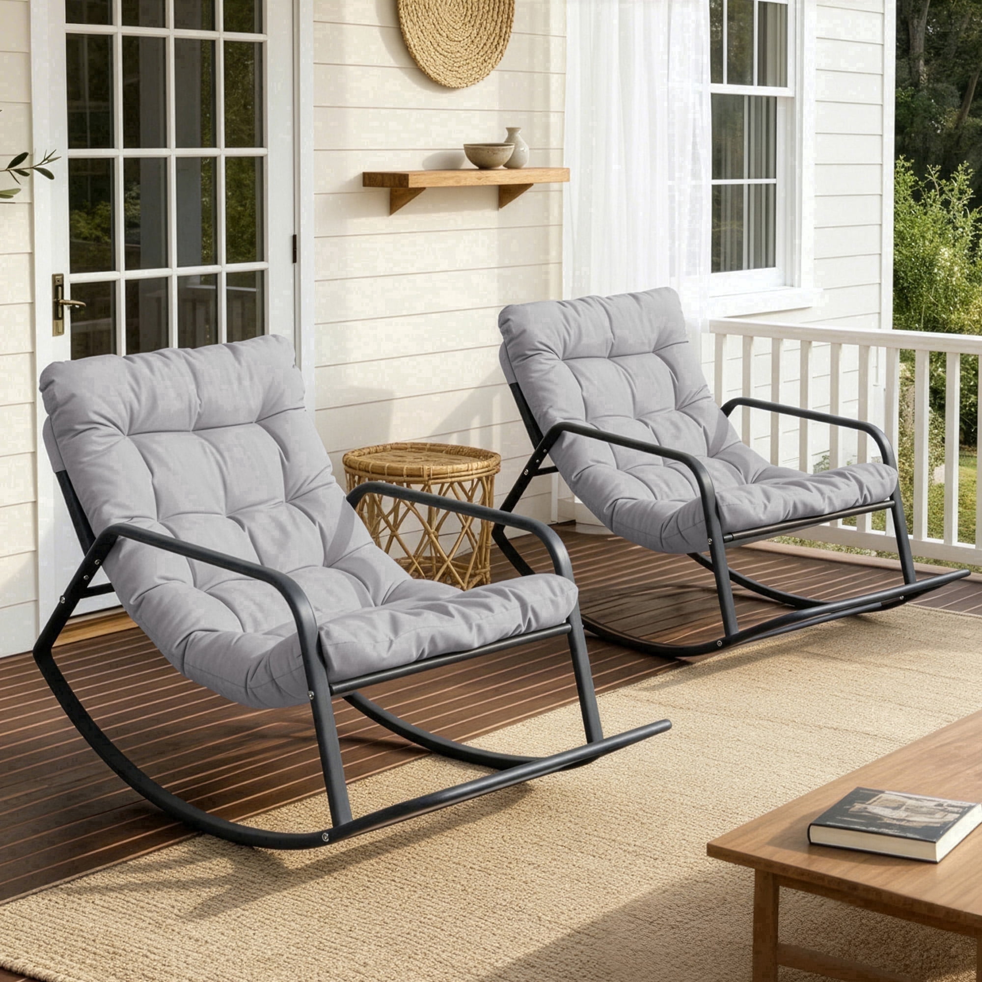 Ikea Rocking chair, white, Ransta natural 22386.20118.1012