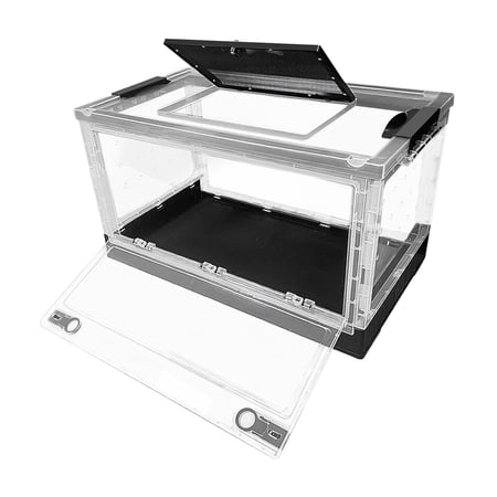 Transparent Reptile Container Terrarium Cage Foldable Lightweight for Bearded Dragons Frogs Snakes