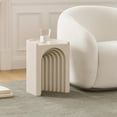 thumbnail image 2 of Meridian Furniture Avenda Beige Table d'Appoint en Béton pour Intérieur/extérieur, 2 of 11