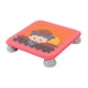 thumbnail image 4 of Trampolín para niños Mini Square Trampoline Jugues Fitness Juguetes Portable Rebounder Rebounder Trampoline para vivero en el jardín doméstico Rojo, 4 of 8