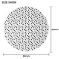 thumbnail image 2 of 60 Inch Round Lace Tablecloth Water Resistant Washable, Leopard Animal Print, 2 of 5