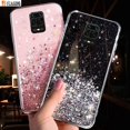 thumbnail image 2 of Xiaomi Redmi Note 9S 9 Pro Max Funda Glitter Bling ShinyTransparent Soft Phone Cover BY, 2 of 3