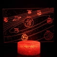 thumbnail image 1 of Luz nocturna LED 3D, universos, planetas, niños que cambian de color, 1 of 1