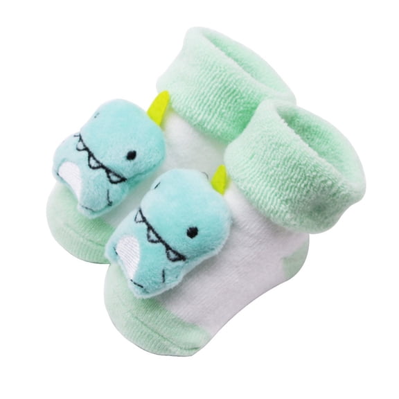 Cartoon Kids Socks, 12 Pairs Non- Grips Crew Socks for Toddlers 1-7 Years Boys Girls