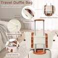 thumbnail image 4 of CQSXDA Lightweight ABS Hardshell Luggage Set 3-Piece, 20 Inch Carry-On Suitcase with TSA Lock Spinner Wheels for Travelers, Cream, 4 of 15