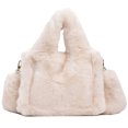 thumbnail image 1 of Bolso Tipo Cartera Esponjoso para Mujer  Bolsos Peludos Informales Suaves  Bolso para Citas para Mujer (blanco), 1 of 9