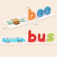 thumbnail image 4 of Spell Word Game Educational Wooden Alphabet Flash Card Toy Letter Spelling Cards, 4 of 10