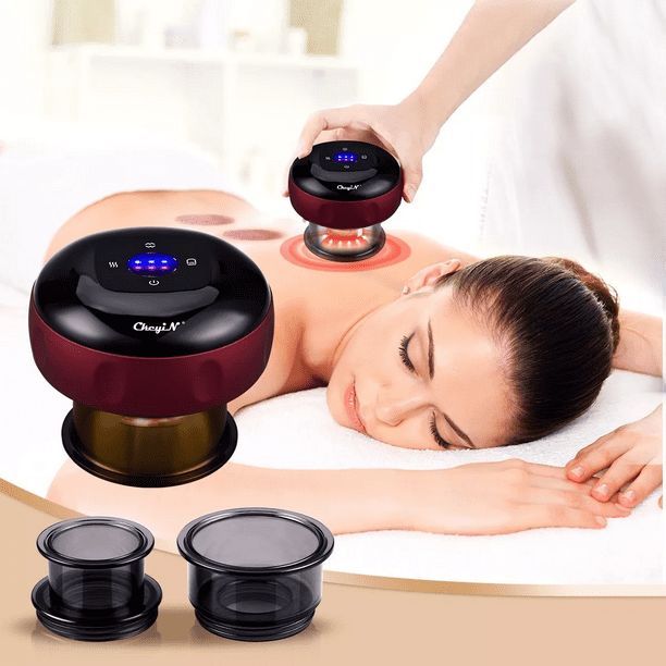 Ventosa Terapéutica Eléctrica De Masaje Inteligente Negro