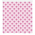 thumbnail image 2 of Ambesonne Fleur De Lis Shower Curtain, Art Floral Checkered, 69"Wx84"L, Hot Pink, 2 of 4