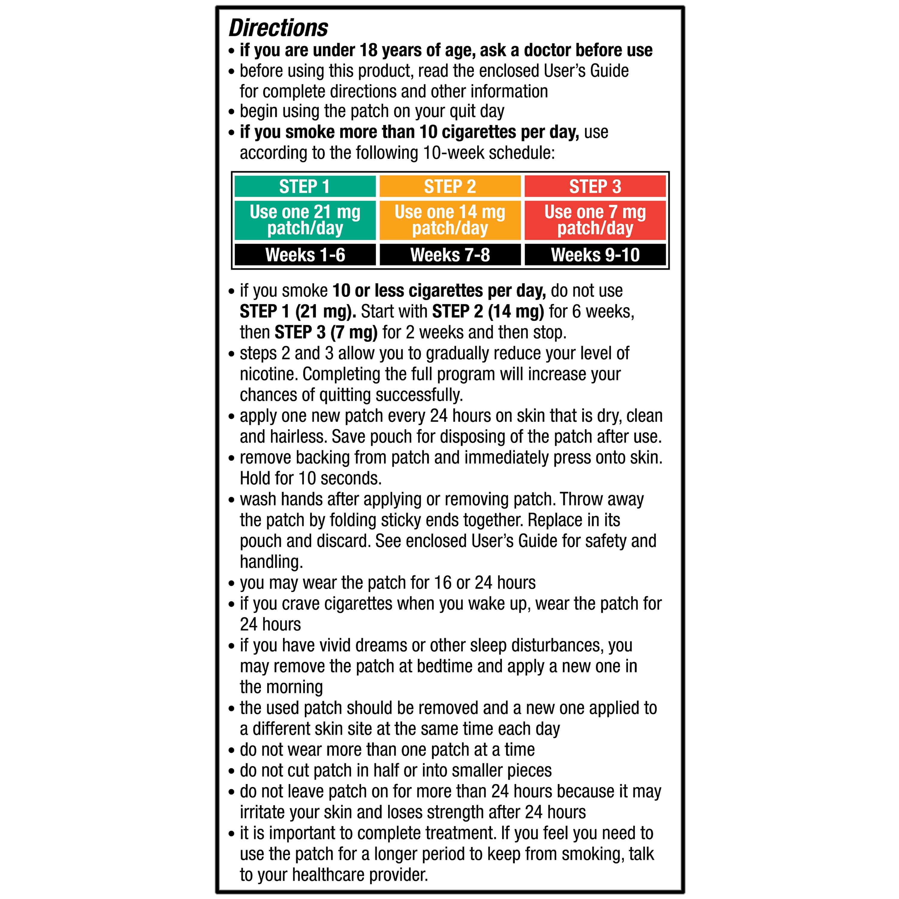 Equate Nicotine Transdermal System Step 3 Clear Patches, 7 mg, 14 Count, Compare to Nicoderm® CQ® Active Ingredient