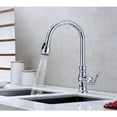 thumbnail image 2 of Ultra Faucets UF14100 Chrome Single-Handle Kitchen Faucet With Pull-Down Spray, 2 of 3
