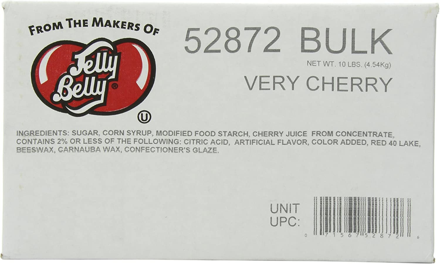 Jelly Belly Very Cherry Jelly Beans, 10-Pound Box