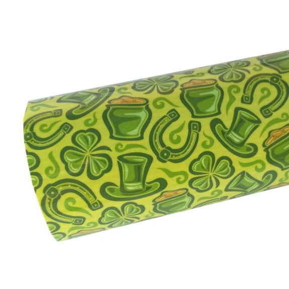 Lucky Charms Thermoflex Fashion Patterns 12" x 3' (3 feet) Roll, Iron on Heat Transfer Vinyl Roll, HTV