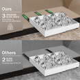 thumbnail image 6 of Expandable (13''-19'') Kitchen Pull Out Cabinet Organizer, Pull Out Drawers Bathroom Drawer Organizer Upgraded 3 Slide Rails, 21" Deep Slide Out Drawers for Kitchen, Bathroom, Under Sink Storage, 6 of 7