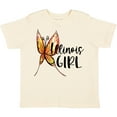 thumbnail image 3 of Inktastic Illinois Girl- Butterfly Girls Toddler T-Shirt, 3 of 5