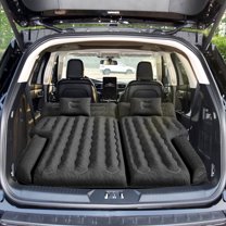 SUV Air Mattress Inflatable Car Air Beds Sleeping Pad Camping Trunk Bed with Electric Air Pump, Black