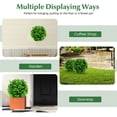 thumbnail image 5 of Resenkos Greenery Decor,2 Pieces Artificial Lavender Topiary Balls with Flowers, 5 of 7