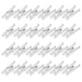 thumbnail image 1 of 100pcs Plastic Clips Mini Clothespins Spring Clothing Hangers Photo Clips for Home, 1 of 4