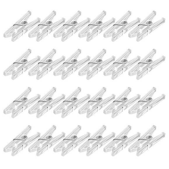 100pcs Plastic Clips Mini Clothespins Spring Clothing Hangers Photo Clips for Home