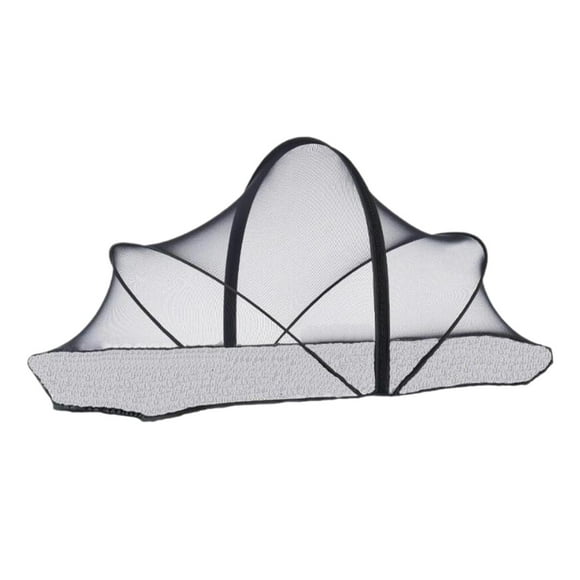 Lipstore Baby Crib Net Breathable Protective Removeable Crib Cover for Travel Home Bed Black M