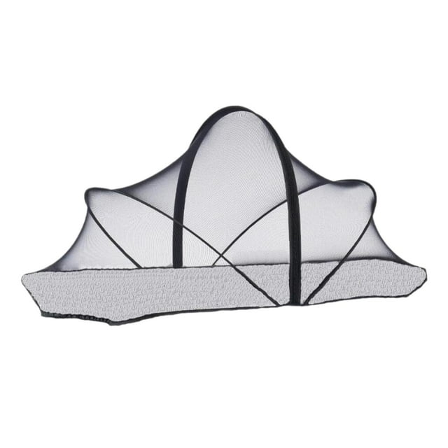 Siruishop Baby Crib Net Breathable Protective Removeable Crib Cover for Travel Home Bed Black M