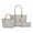 White, variant on Lady Women’s Tote Bag, Small Tote with Wallet, Signature Vegan Leather Handbag Set by Mia K.