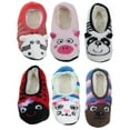 thumbnail image 7 of Adult Warm Microfiber Travel Cute Animal Furry Non-Slip Lined Slippers, Home Cozy Slip On, 7 of 7