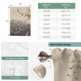 thumbnail image 6 of Chinese Ink Painting Tie Up Curtains for Windows, Adjustable Balloon Window Shades, Pink Peach Blossom Branches Kitchen Window Treatments Adjustable Roll Up Curtain for Basement/Nursery 52"x45", 6 of 8