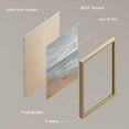 thumbnail image 4 of PixonSign Framed Wall Art, Ocean Sea Wave Horizon Posters, Set of 4 White Beach Grass Cloudy Landscape Prints, Colorful Wall Decor, Nature Wilderness Modern Wall Décor for Home - 12"x16" Natural, 4 of 5