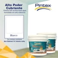 thumbnail image 2 of PINTEX Kit Pinta-me 2 Galones Pintura Vinil-Acrílica 3.8 L c/u | Incluye Brocha, Rodillo, Felpas, Masking Tape y Plastiprotector | Acabado Mate | Interiores y Exteriores | Blanco, 2 of 5