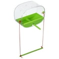 thumbnail image 1 of Luxshiny 1Set Window Mounted Bird Feeder with Strong Suction Cups Green Acrylic for Outdoor Bird Feeding, 1 of 8