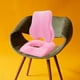 thumbnail image 1 of Cojín de espalda y asiento Silla de oficina Cojín Aviso transpirable Almohada de soporte lumbar de asiento suave para silla de escritorio, coche de Rosa, 1 of 8