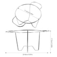 thumbnail image 2 of OUNONA Grill Stove Stand Stainless Steel Rectangular Portable Barbecue Tool 1Pack, 2 of 8