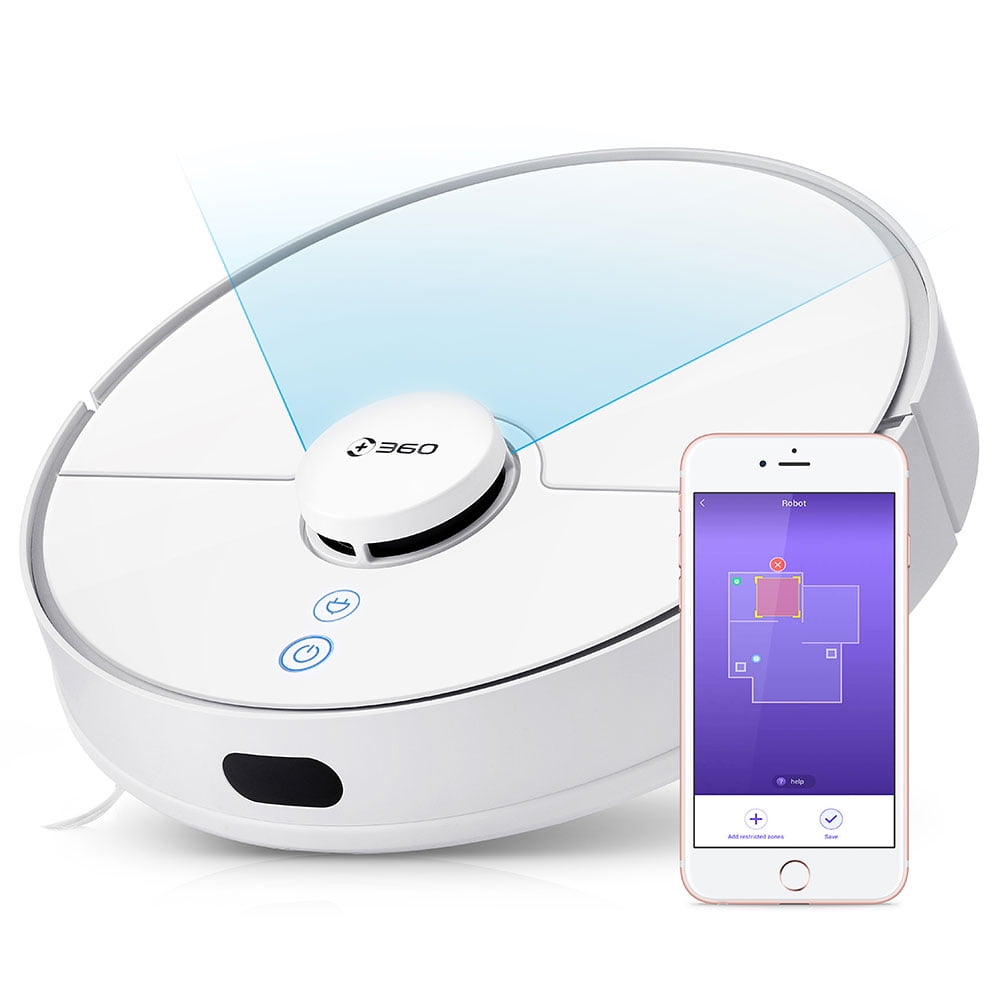 Hard Floors WAZA XShuai HXS-C3 Robot Vacuum with Wi-Fi Connectivity,Compatible with Alexa,Voice Control Cleaner for Pet Hair Carpets