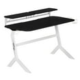 thumbnail image 5 of Techni Sport White Stryker Gaming Desk with Headphone Holder and Shelving, White, 5 of 12