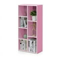 thumbnail image 5 of Furinno 11048 7-Cube Reversible Open Shelf, White/Pink, 5 of 6