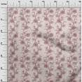 thumbnail image 3 of oneOone Cotton Flex Pink Salmon Fabric Asian Floral Quilting Supplies Print Sewing Fabric By The Yard 40 Inch Wide, 3 of 4